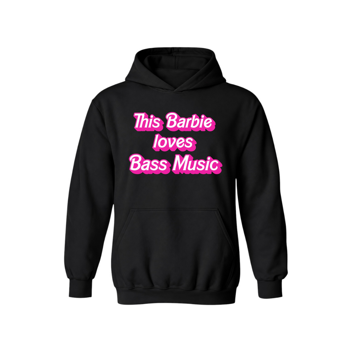 this barbie loves bass music hoodies