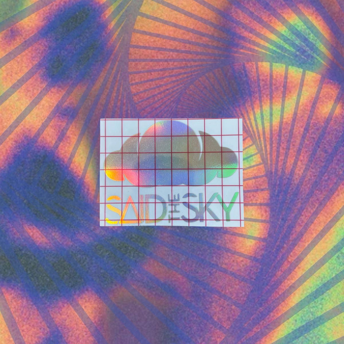 said the sky car decal