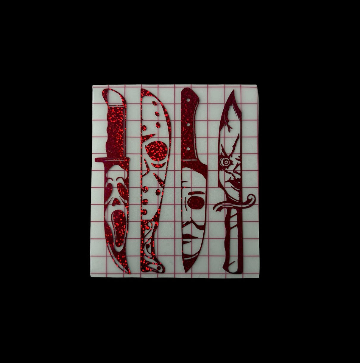 horror knife decals