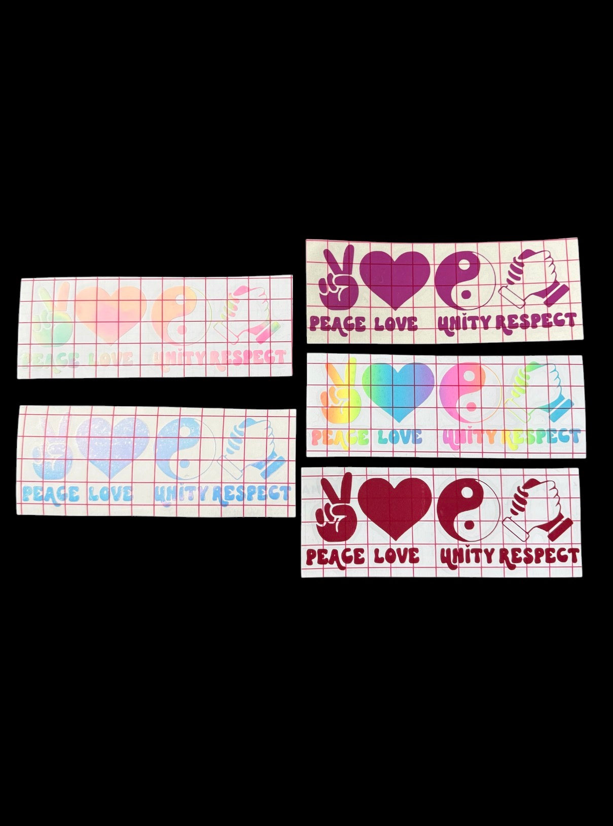 PLUR car decals
