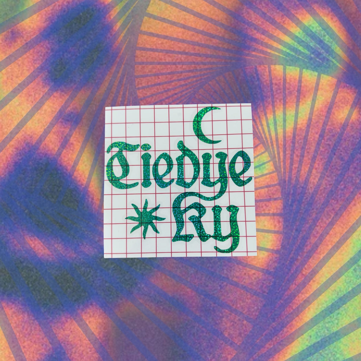 tiedye ky car decal