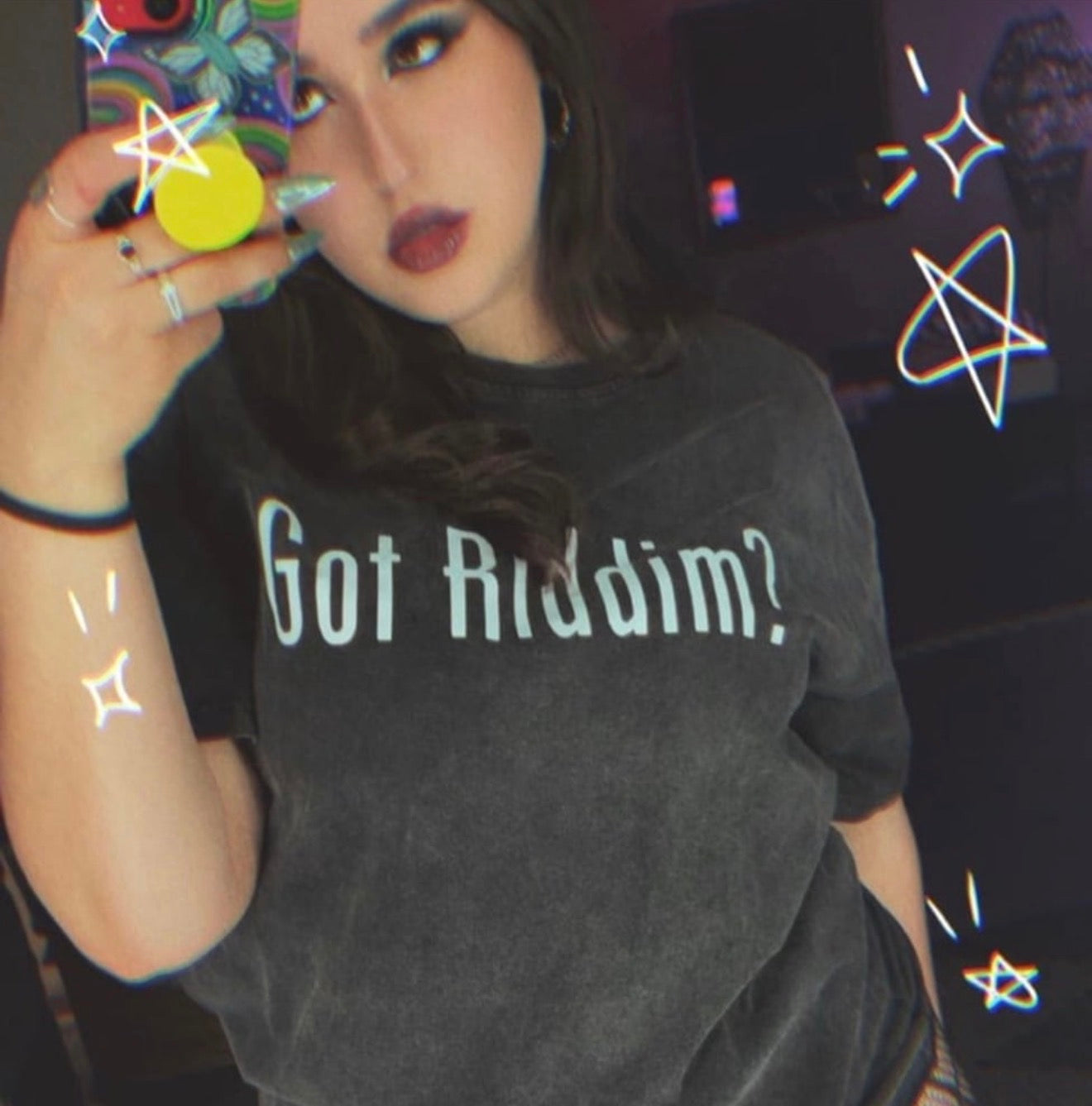 got riddim? acidwash t-shirts