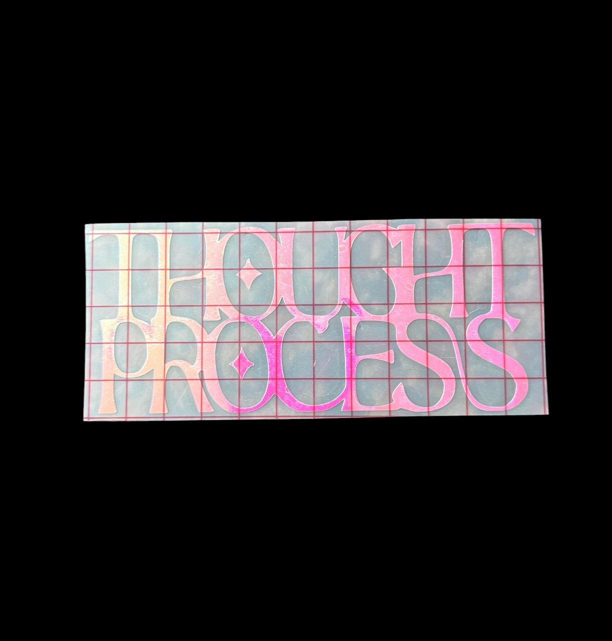 thought process car decal
