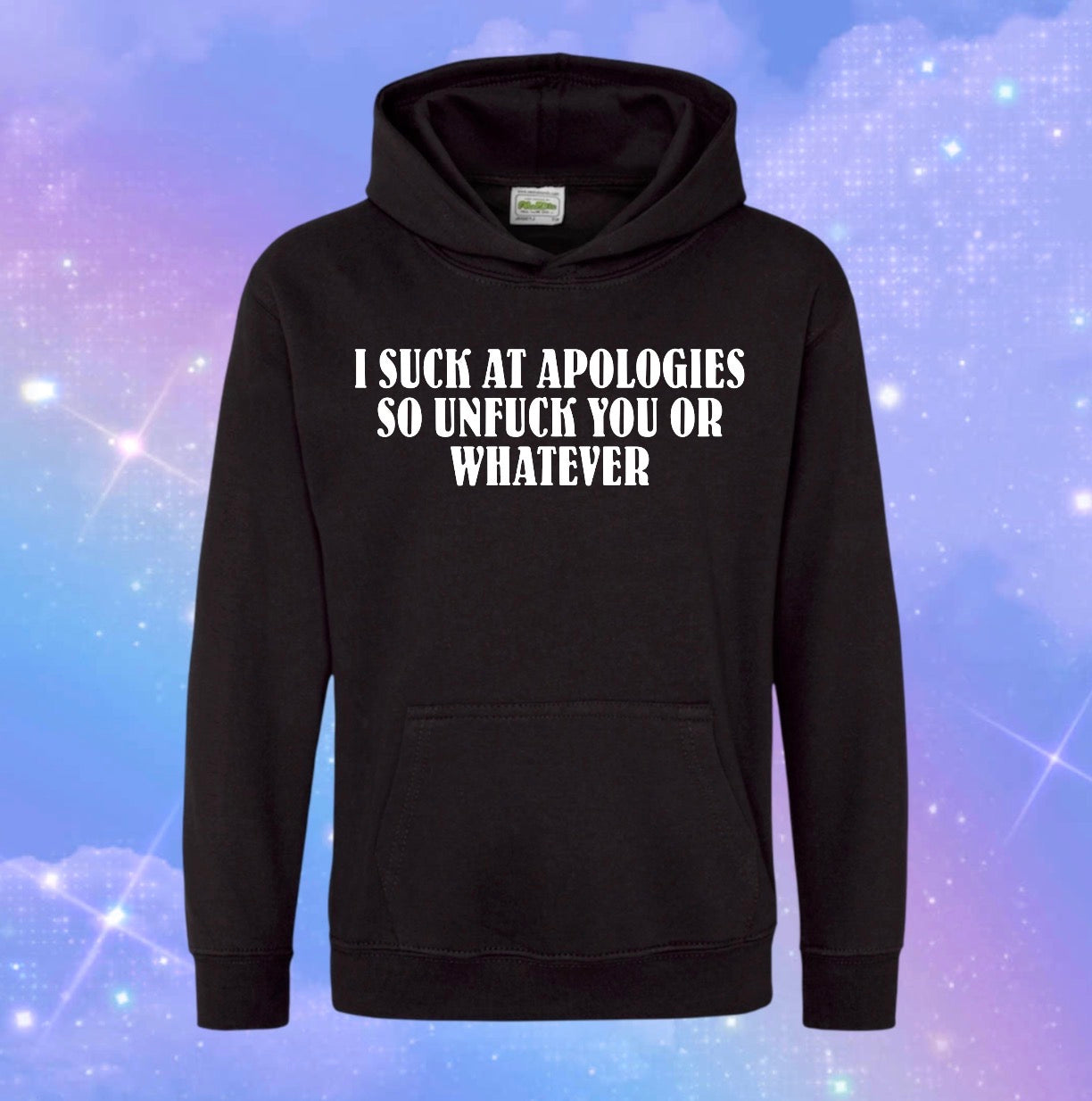 i suck at apologies hoodies