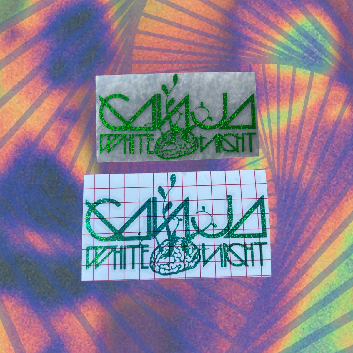 ganja white night car decals