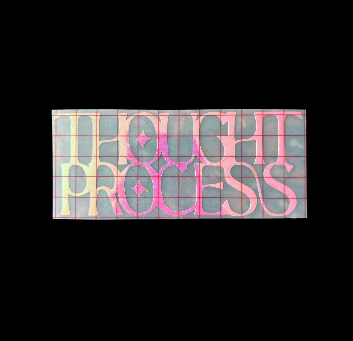 thought process car decal