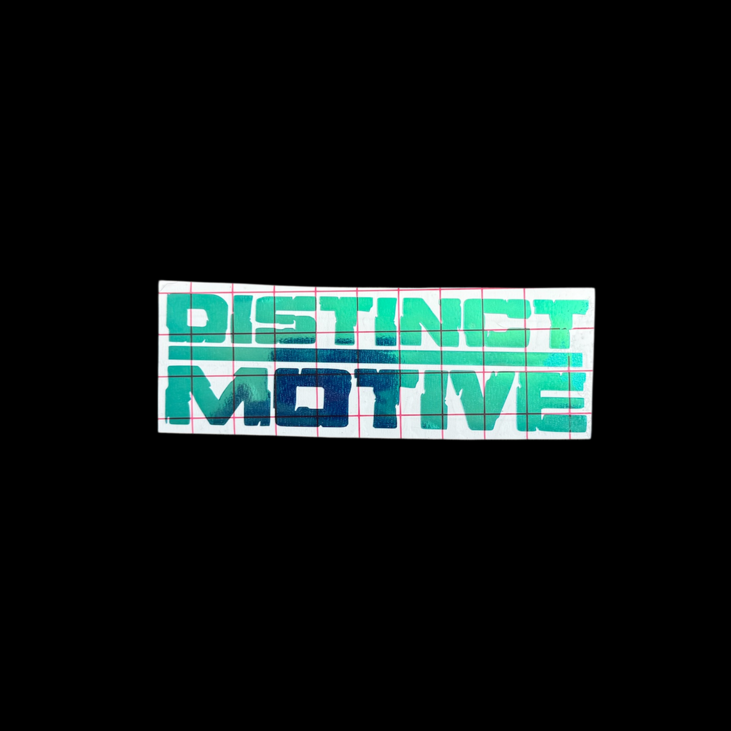 distinct motive car vinyl decal