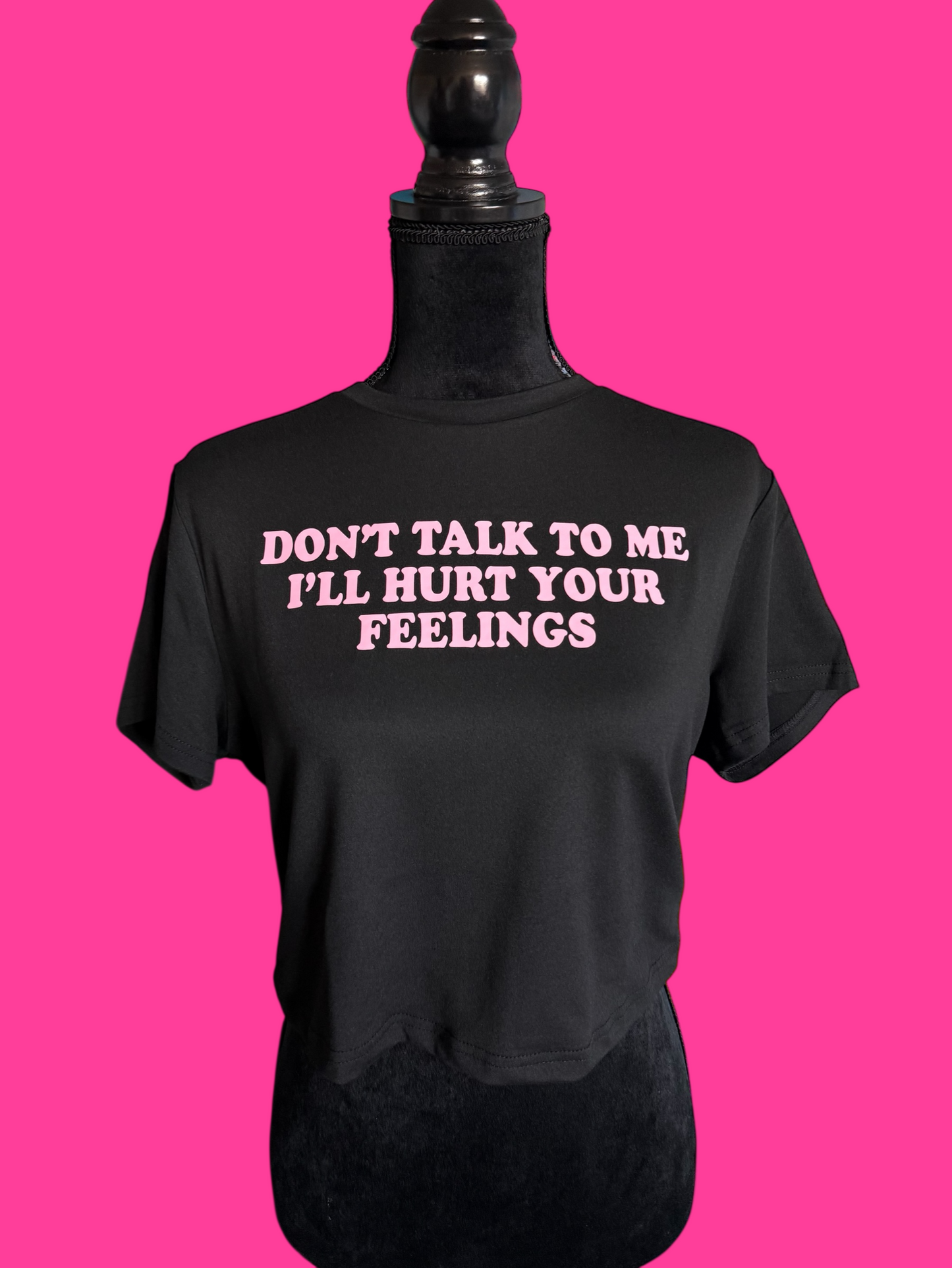 don’t talk to me i’ll hurt your feelings croptop