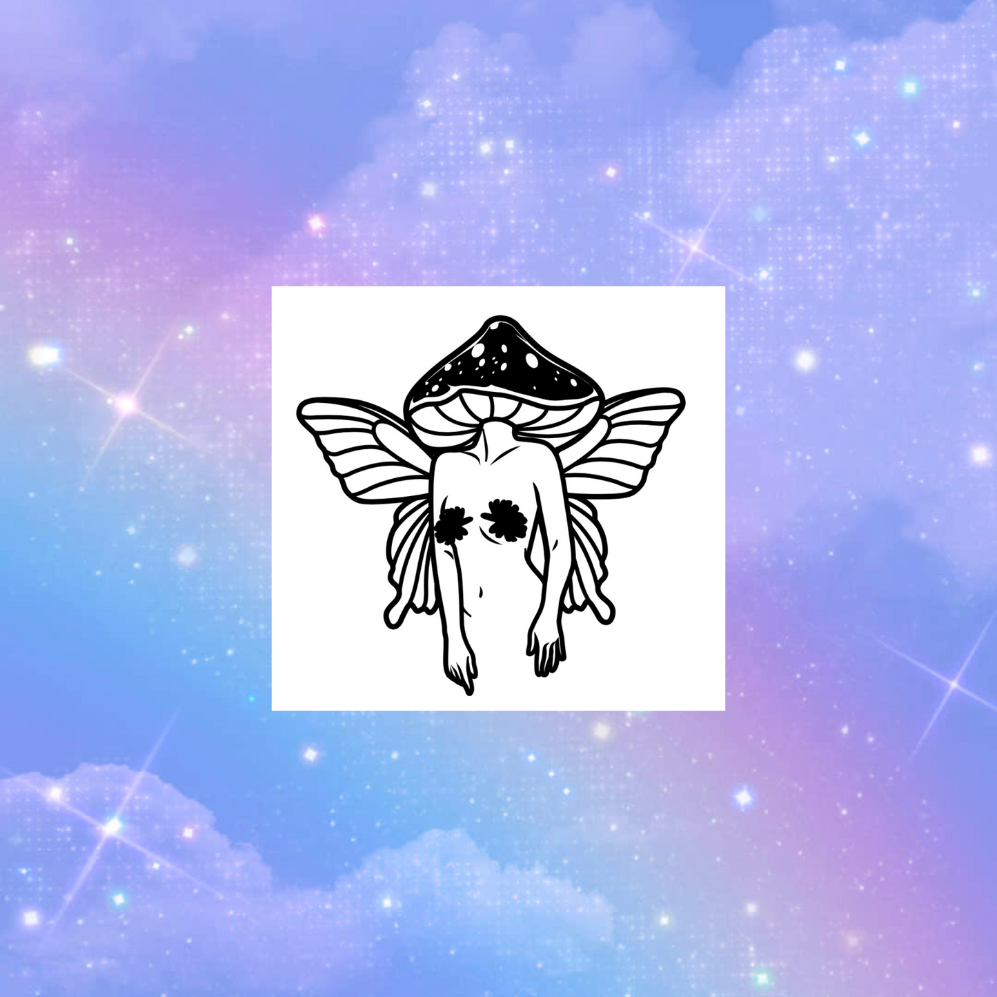 mushroom fairy car decals