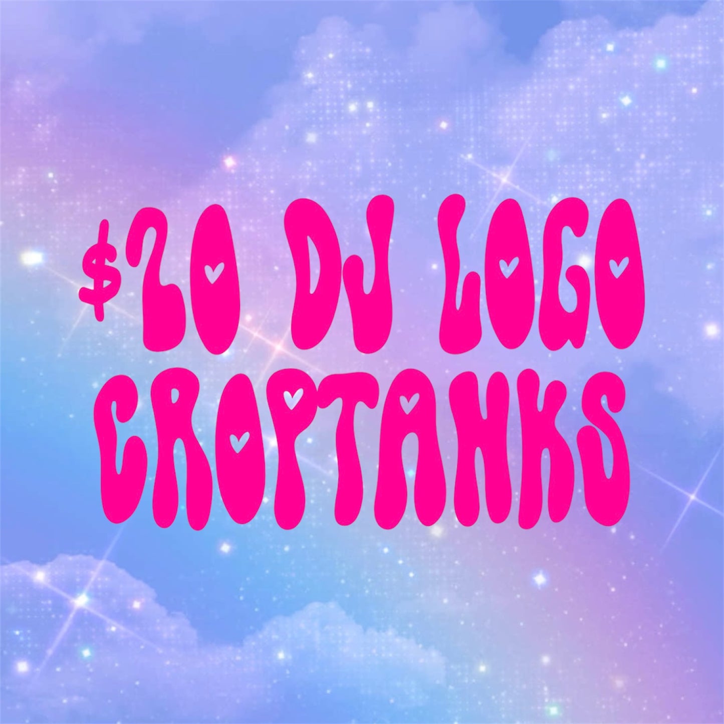 custom DJ logo croptanks