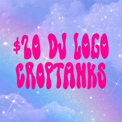 custom DJ logo croptanks