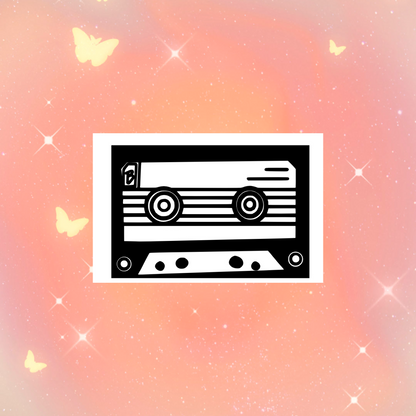 tape b cassette car decals