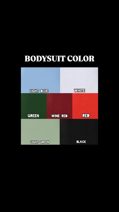 custom mesh sleeve bodysuits