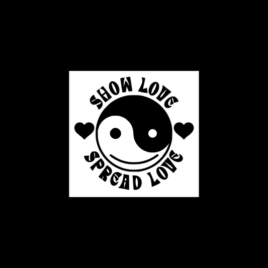 show love spread love car decals