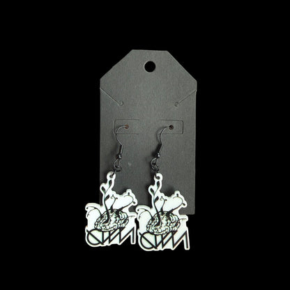 ganja white night earrings