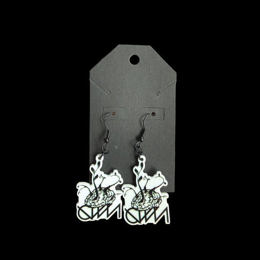 ganja white night earrings