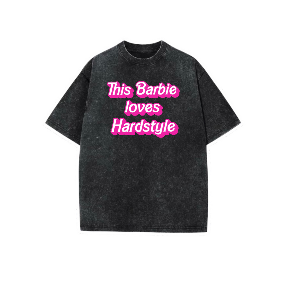 this barbie love hardstyle acidwash t-shirts