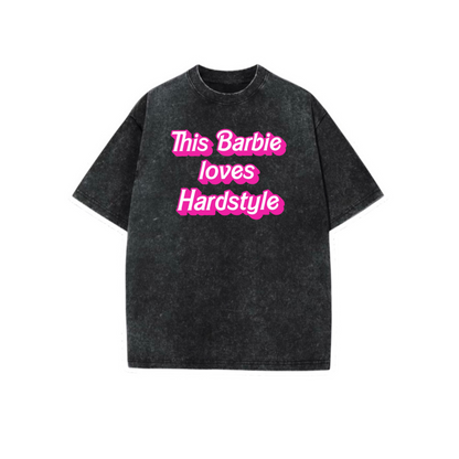 this barbie love hardstyle acidwash t-shirts