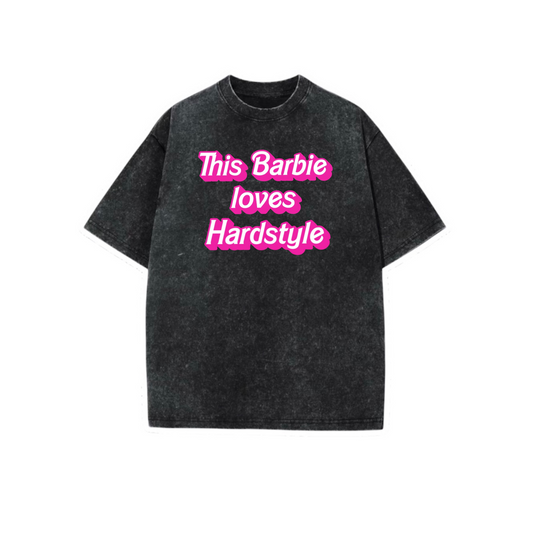 this barbie love hardstyle acidwash t-shirts