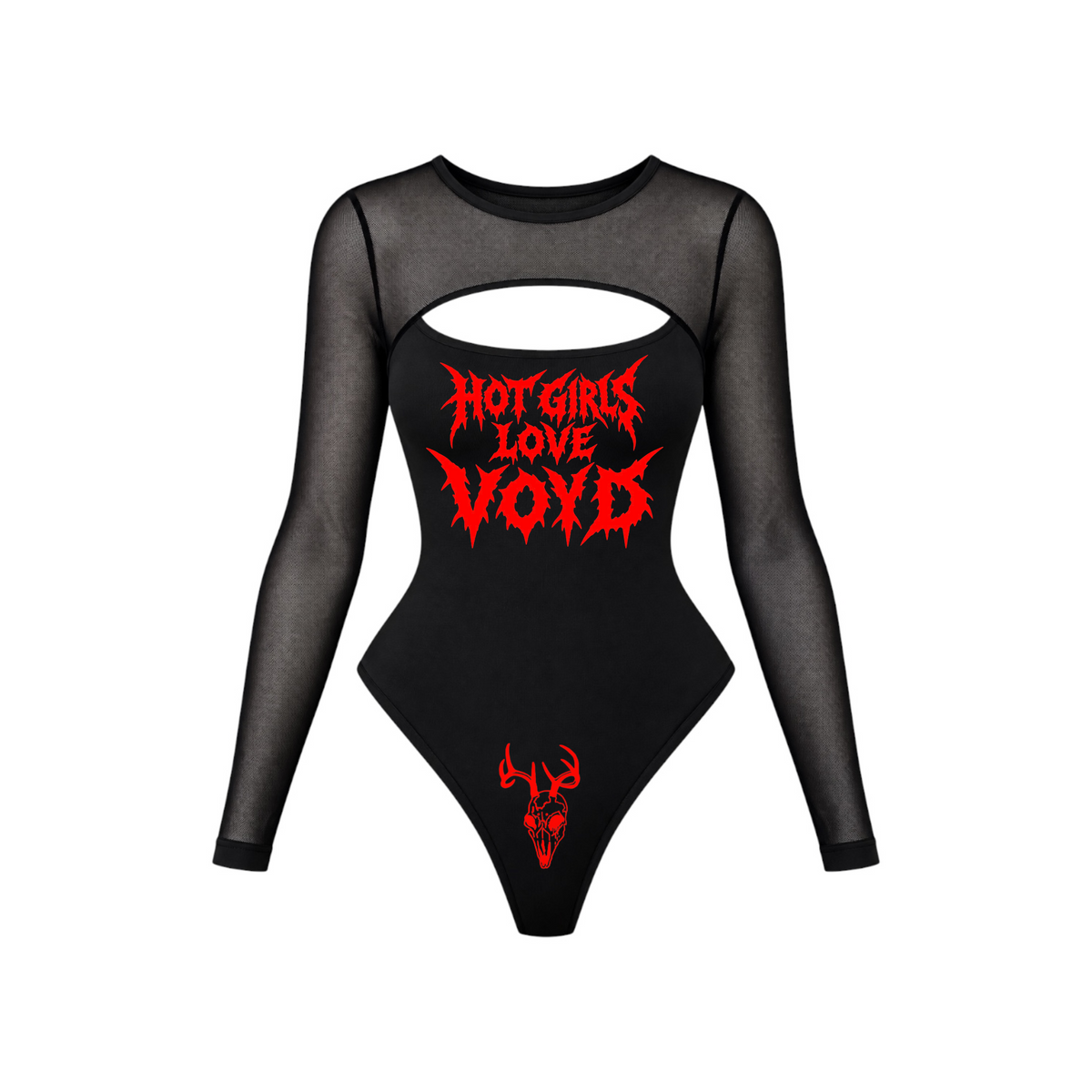 hot girls love voyd mesh sleeve bodysuits