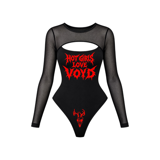 hot girls love voyd mesh sleeve bodysuits