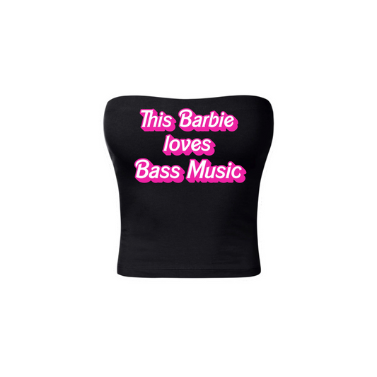 this barbie loves bass music tubetops