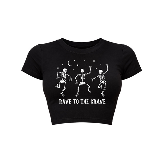 rave to the grave croptops