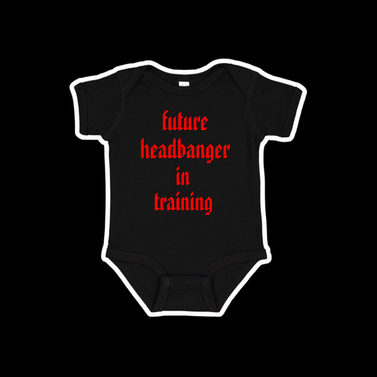 future headbanger in training baby onesies