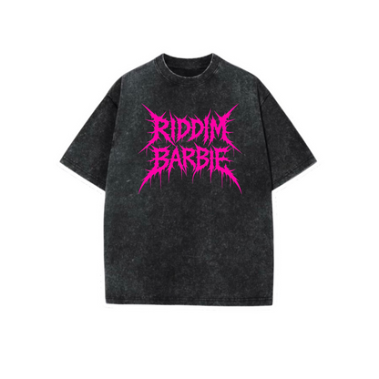 riddim barbie acidwash tees