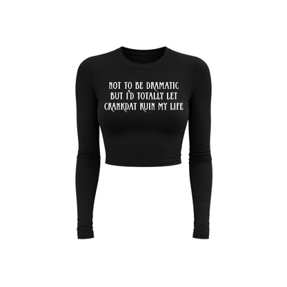 not to be dramatic but i’d totally let crankdat ruin my life long sleeve croptops