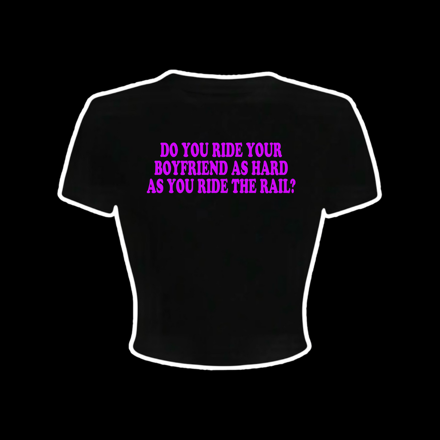 do you ride your boyfriend as hard as you ride the rail? croptops