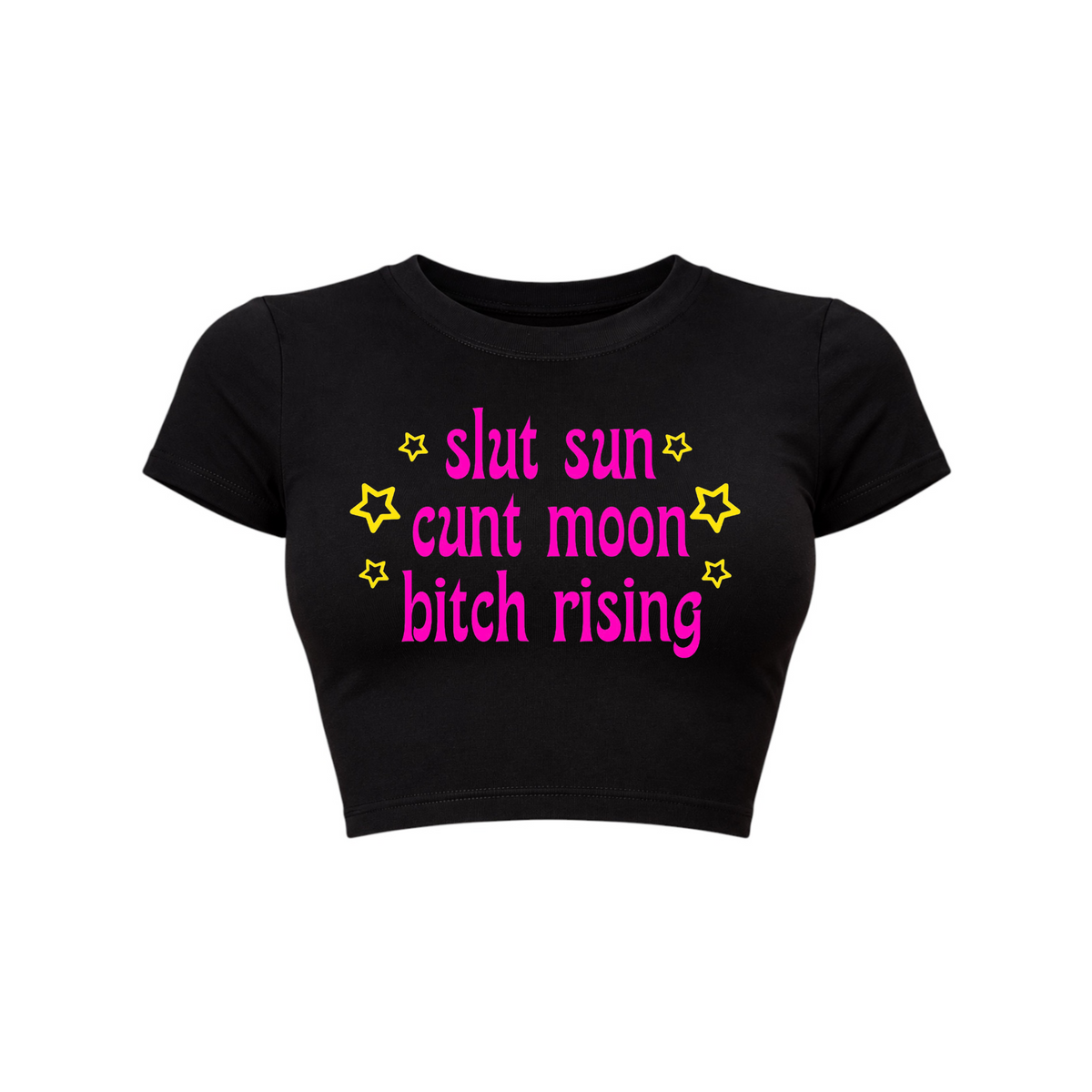 slut sun cunt moon bitch rising croptops