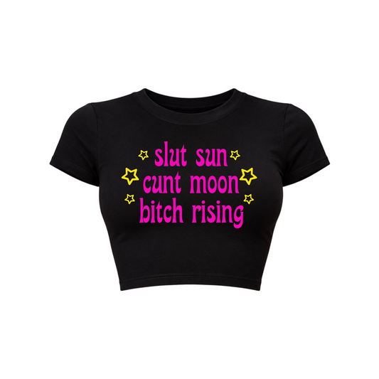 slut sun cunt moon bitch rising croptops
