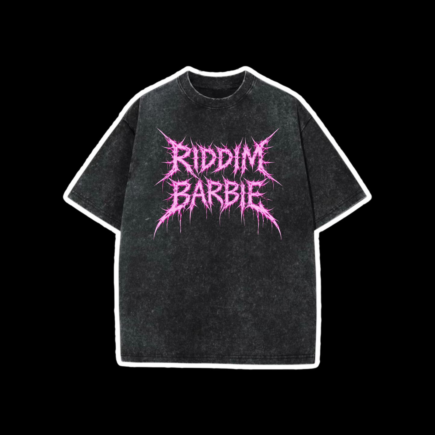 riddim barbie acidwash tees