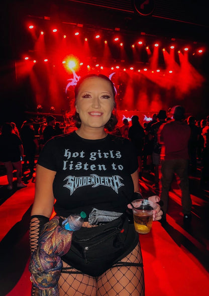 hot girls listen to svdden death croptops