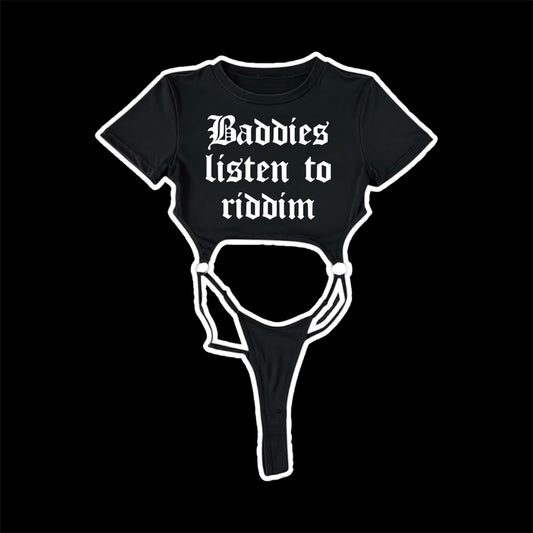 baddies listen to riddim bodysuits