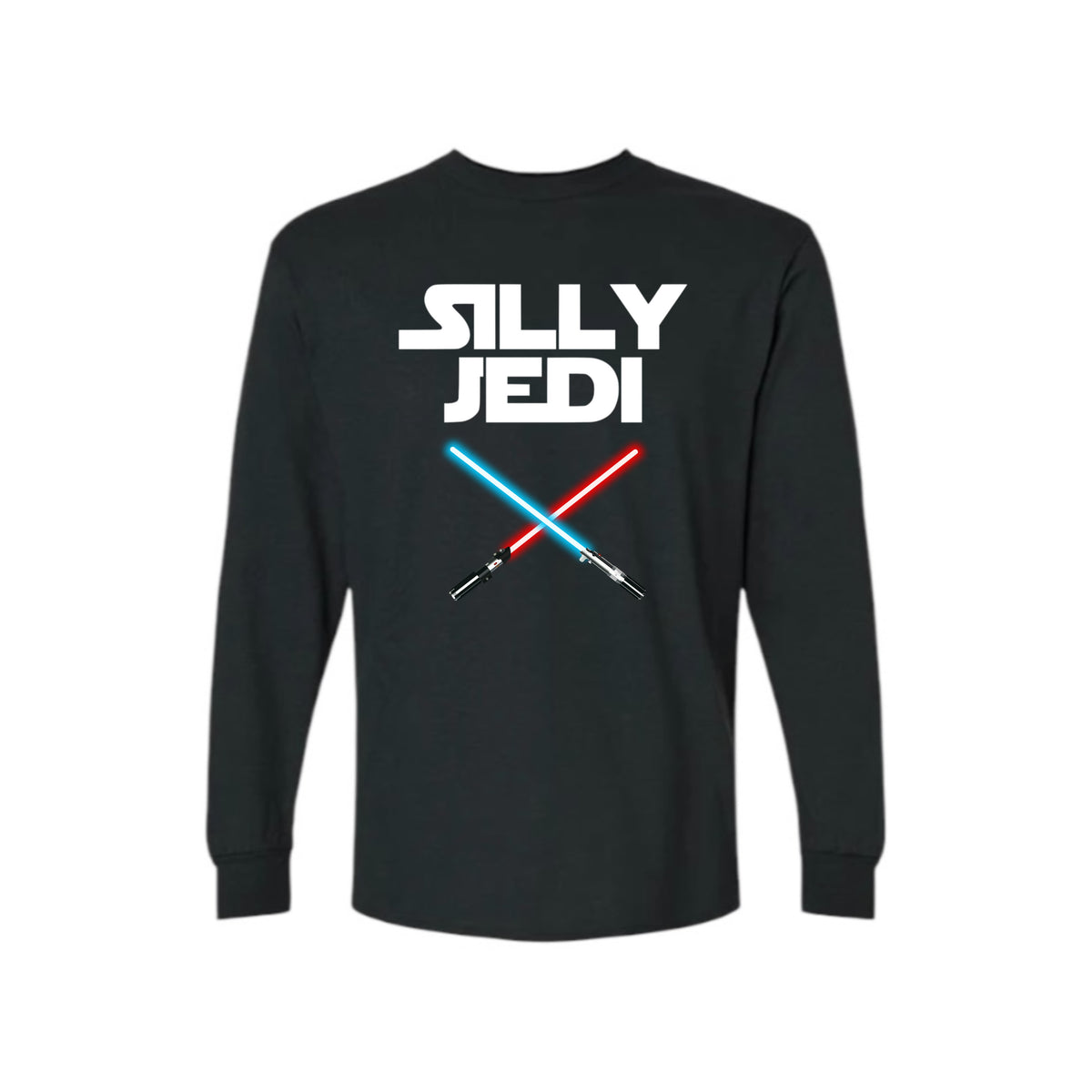 silly jedi long sleeve shirts