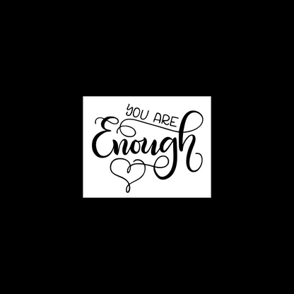 you are enough car decals