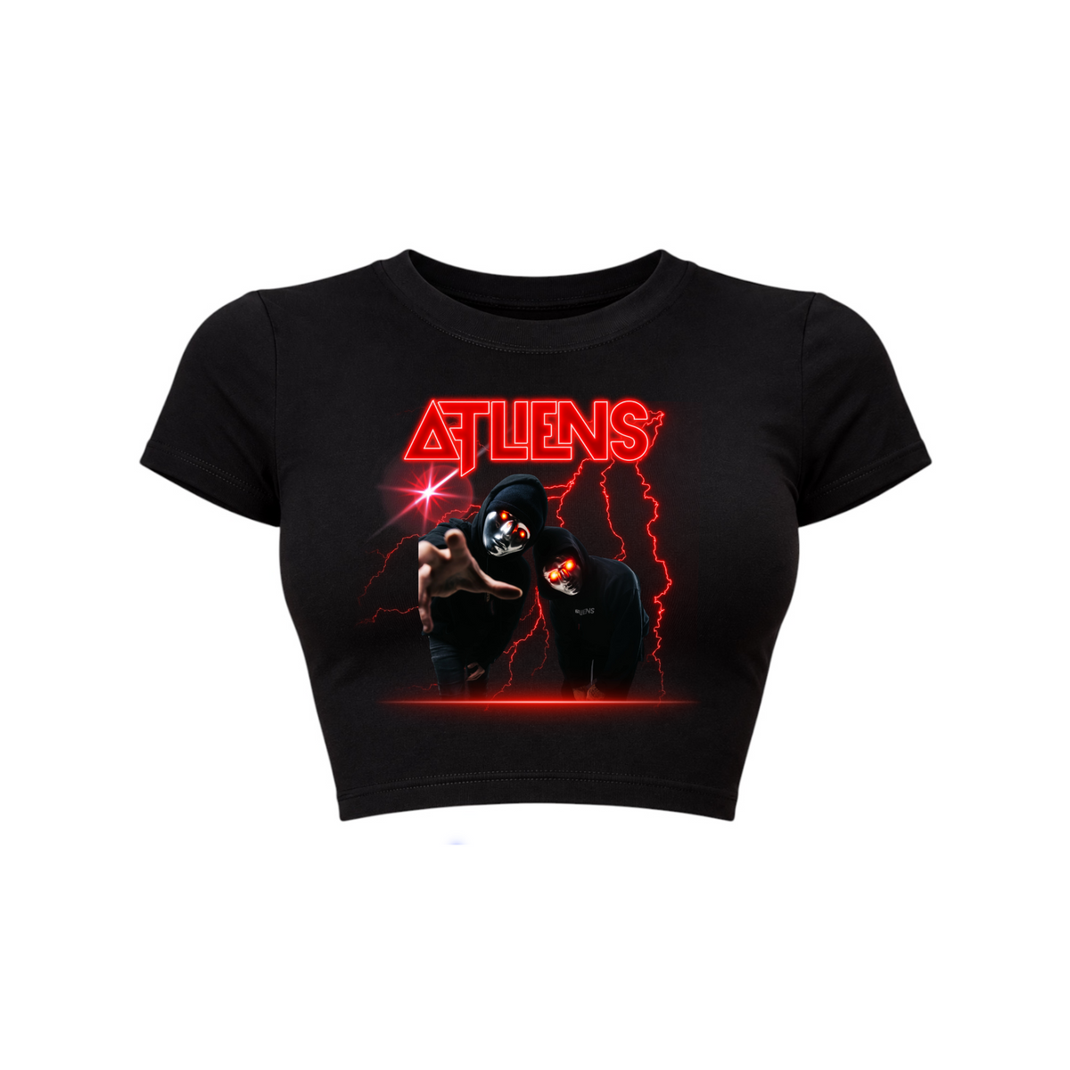 atliens graphic croptops