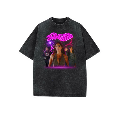 zingara graphic acidwash t-shirts