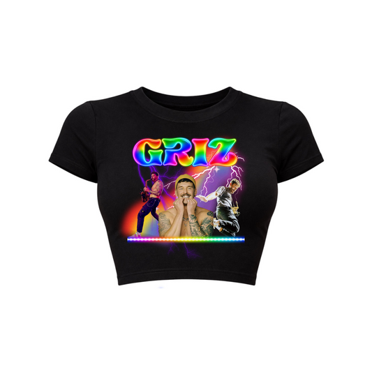 griz graphic croptops
