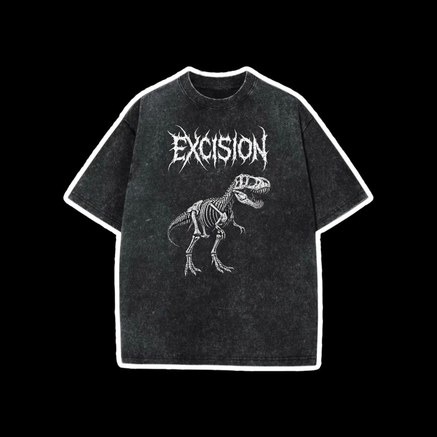 excision rex acidwash t-shirts
