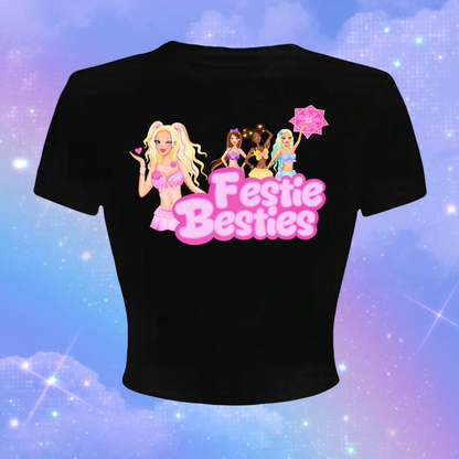 festie besties croptops