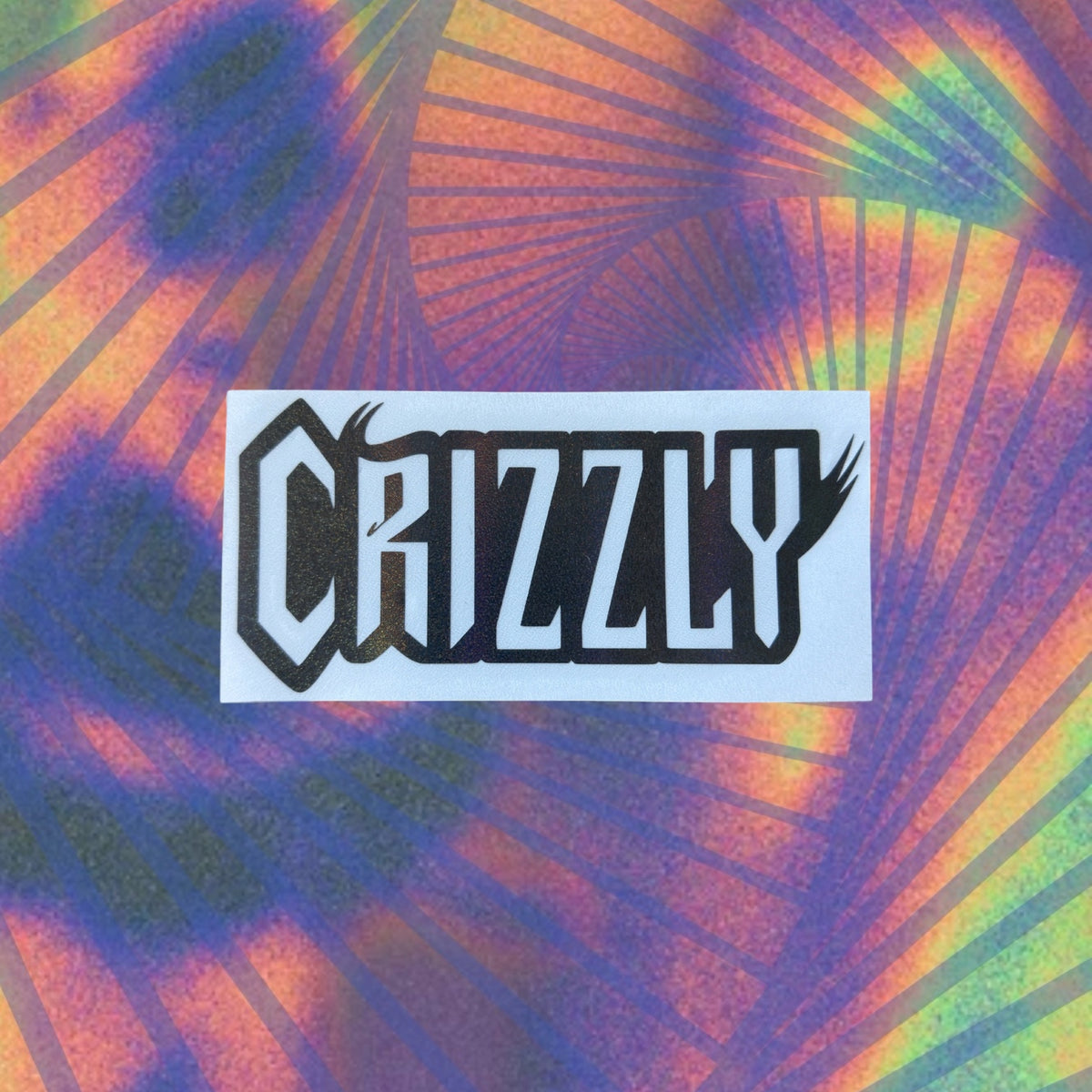 crizzly car decal