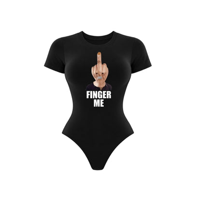 finger me short sleeve bodysuits