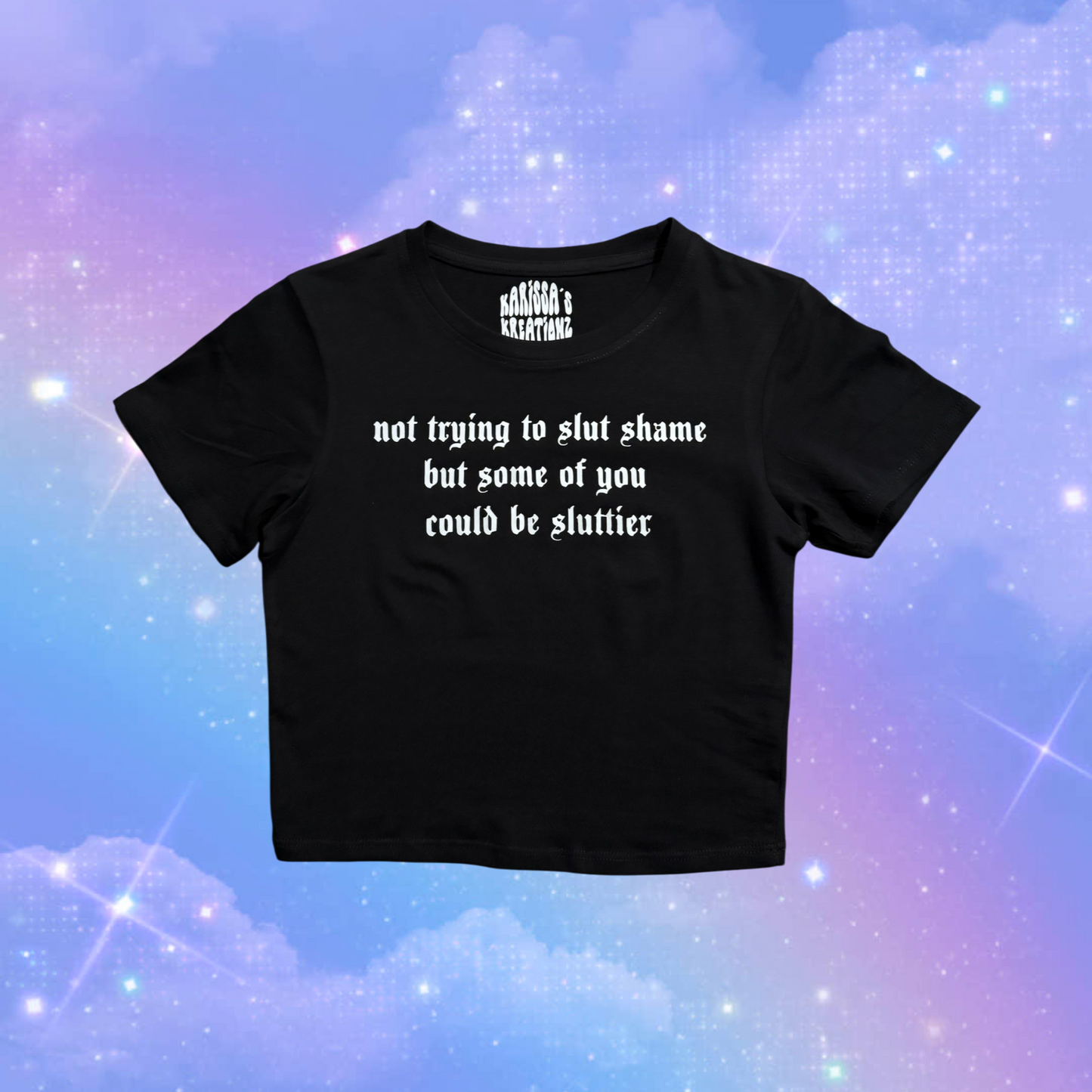 not trying to slut shame but some of you could be sluttier croptop