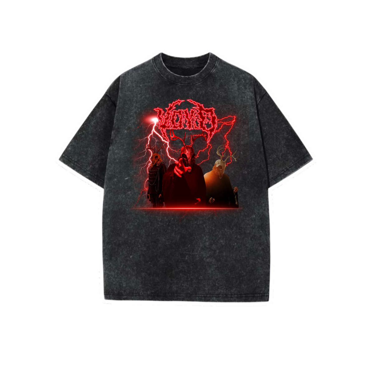 voyd/svdden death graphic acidwash t-shirts