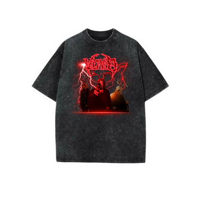 voyd/svdden death graphic acidwash t-shirts