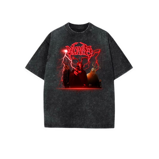 voyd/svdden death graphic acidwash t-shirts