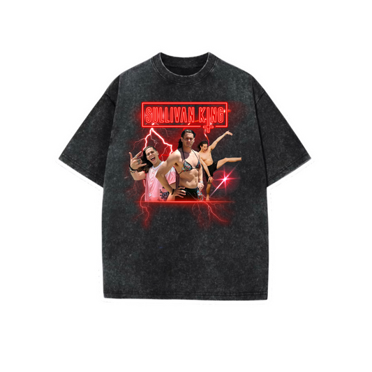 sullivan king graphic acidwash t-shirts